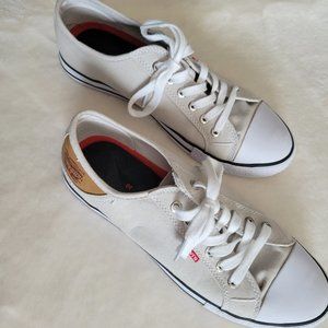 Levi's Brand Sneakers, New Quality - worn 3-5 x, Cream/Tan Canvas